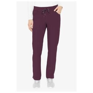 MED COUTURE Women Scoop Pocket Peaches Scrub Pant | Wine | NEW/NWT!!
